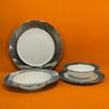 Cherry 24 Parça 6 Kişilik Yemek Takımı - Silver