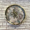 Dekoratif SaatEarth Çarklı Saat Gold