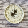 Dekoratif SaatEkru Çarklı Saat