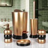 Banyo SetiEnzo 5 Prç. Banyo Aksesuar Seti - Gold Siyah