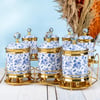 BaharatlıkEtnik Standlı 8 Li Porselen Baharat Takımı
