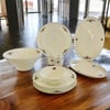 12 Kişilik Porselen Yemek TakımlarıLeonarte Casa Çekoslovak Flower 57 Parça Yemek Takımı Gold