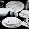 12 Kişilik Porselen Yemek TakımlarıMarble 56 Parça 12 Kişilik Yemek Takımı Gold