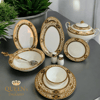12 Kişilik Yemek TakımıQueen's of England Georgia Black 61 Parça 12 Kişilik Porselen Yemek Takımı