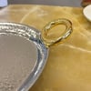 TepsiRing Çelik Kulplu Tepsi - Gold