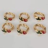Royal Mademoiselle Rose 6 Lı Peçete Yüzüğü - Gold