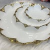 SunumlukRoyking Flora 3 Lü Yuvarlak Çerezlik Gold