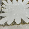 SunumlukRoyking Flora Kare Sunum Tabağı Gold