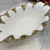 SunumlukRoyking Flora Oval Derin Sunum Tabağı Gold
