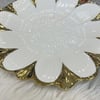 SunumlukRoyking Flora Yuvarlak Sunum Tabağı Gold