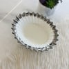 SunumlukRoyking Line Oval Derin Sunum Tabağı - Gümüş