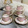 Kahve FincanıRoyking Nicole 6 Lı Kahve Fincan Takımı - Pembe