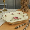 SunumlukRoyking Rose Dikdörtgen Kulplu Sunum Tabağı 31 cm