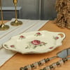 SunumlukRoyking Rose Oval Kulplu Sunum Tabağı 31 cm