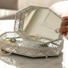 TepsiRoyking Sekizgen Aynalı Tepsi 36 cm Gümüş