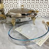 SunumlukSuntoza Oval Isıtıcılı Servis Seti 2,6 Litre - Gold