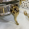 SunumlukSuntoza Oval Isıtıcılı Servis Seti 2,6 Litre - Gold
