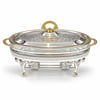 Servis & Sunum ÜrünleriWinterbach Calista Isıtıcılı Oval Büyük Sunumluk Silver Gold