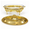 Servis & Sunum ÜrünleriWinterbach Calista Isıtıcılı Oval Büyük Sunumluk Gold