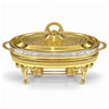 Servis & Sunum ÜrünleriWinterbach Calista Isıtıcılı Oval Büyük Sunumluk Gold