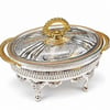 Servis & Sunum ÜrünleriWinterbach Calista Isıtıcılı Oval Küçük Sunumluk Silver Gold