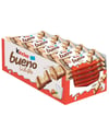 Kinder Bueno White Süt Kreması Dolgulu Kakao Parçacıklı Beyaz Çikolata Kaplı Gofret 39 GR X 30 Adet