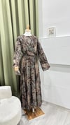 AHEL 8420 DESENLİ ŞİFON ELBİSE