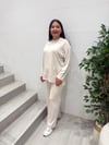 BEYAZ DİKİŞLİ EŞOFMAN TAKIMI