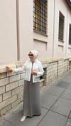 EKRUTEX 3469 BRODE GARNİLİ GÖMLEK