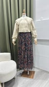 ESİO 019 DESENLİ ASİMETRİK ŞİFON ETEK