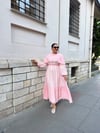 FUSHYA 2 ÇİZGİLİ PELERİN YAKA ELBİSE6197