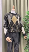 JOY İN JOY 7798 SİMLİ BAKLAVA KAZAK
