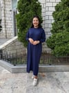 MERSERİZE TAŞLI ELBİSE