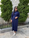 MERSERİZE TAŞLI ELBİSE