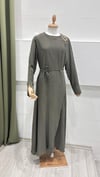MODA ERÇİN 818 YAKASI TOKALI ELBİSE