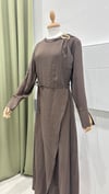 MODA ERÇİN 818 YAKASI TOKALI ELBİSE
