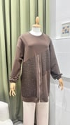 PUANE 10769 FERMUAR VE TAŞLI SWEAT