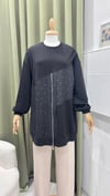 PUANE 10769 FERMUAR VE TAŞLI SWEAT