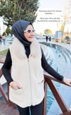 RAİMENT 2389 KÜRKLÜ FERMUARLI YELEK