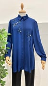 SERİL 7194 YAKA BİYELİ TAŞLI TUNİK
