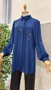 SERİL 7194 YAKA BİYELİ TAŞLI TUNİK