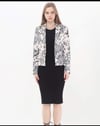 ALBA MODA ORJ DESENLİ İÇİ ASTARLI CEKET