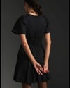 ANTHROPOLOGIE ORJ SİYAH KETEN MİNİ ELBİSE