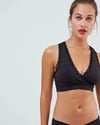 ASOS ORJ  SİYAH YAKA DANTEL ŞERİTLİ SPORCU SÜTYENİ