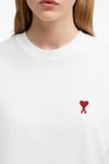 BEYAZ BİSİKLET YAKA OVERSIZE T-SHIRT