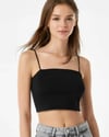 BRSHK ORJ SİYAH İP ASKILI CROP BODY