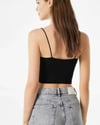 BRSHK ORJ SİYAH İP ASKILI CROP BODY
