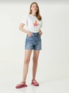 BYM CLB MODEL BEYAZ BİSİKLET YAKA T-SHIRT