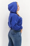 DON'T CALL ME JENNYFER ORJ MAVİ BASKILI CROP SWEATSHIRT