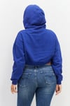 DON'T CALL ME JENNYFER ORJ MAVİ BASKILI CROP SWEATSHIRT